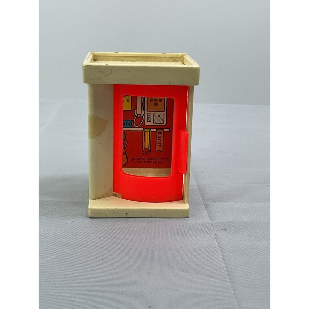Vintage Fisher-Price Little People Telephone Booth Toy
